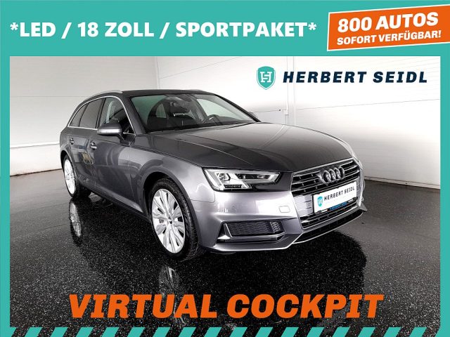 Audi A4 Avant 2,0 TDI Sport S-tr. *VIRTUELL / LED & DYN. BLINKER / 18 ZOLL / 3-ZONEN-KLIMA / NAVI / AHV*