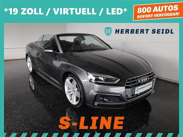 Audi A5 Cabrio S-Line Selection 2,0 TDI  quattro *19 ZOLL / VIRTUELL / LED &  DYN. BLINKER / NAVI / ACC / WINDSCHOTT*